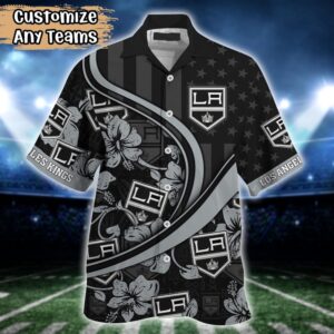 NHL Los Angeles Kings Summer Flower Hawaii Shirt Custom Football Shirts 2