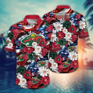 NHL Minnesota Wild Hawaii Shirt…