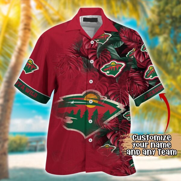 NHL Minnesota Wild Summer Hawaii Shirt Custom Football Shirts