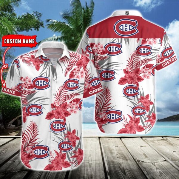 NHL Montreal Canadiens Hawaiian Shirt Hockey Aloha Shirt For Fans