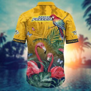 NHL Nashville Predators Flamigo Hawaii Shirt Summer Football Shirts 3