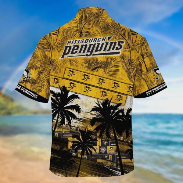 NHL Pittsburgh Penguins Palm Tree Pattern Hawaii Shirt Unisex Sport Hawaii Shirt