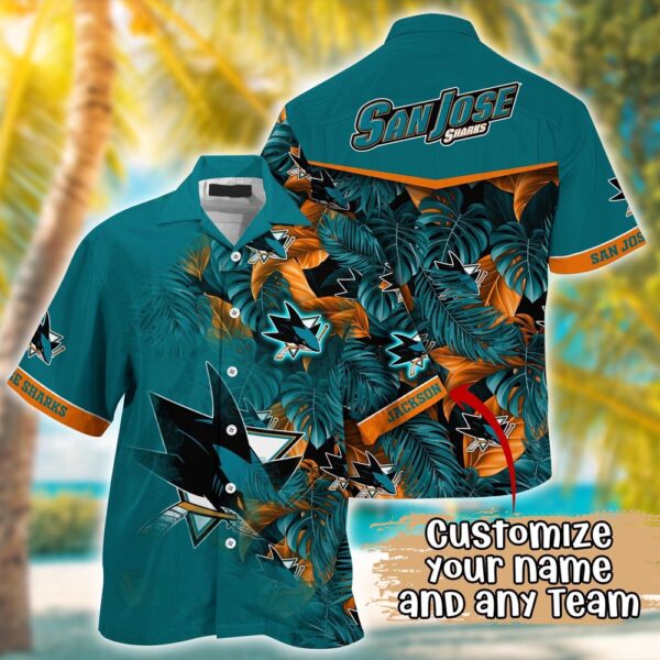 NHL San Jose Sharks Summer Hawaii Shirt Custom Football Shirts