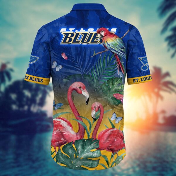 NHL St. Louis Blues Flamigo Hawaii Shirt Summer Football Shirts