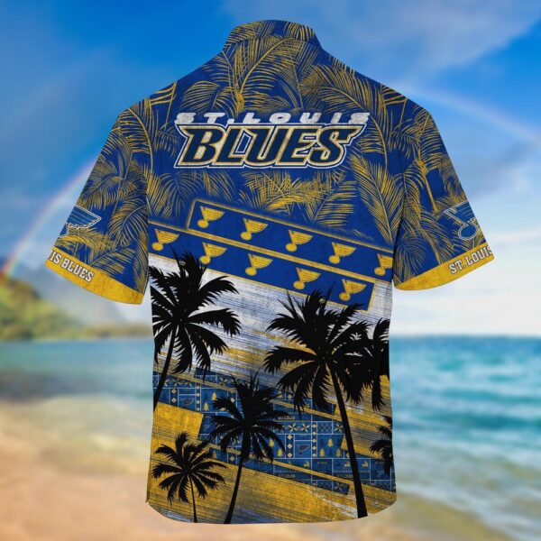 NHL St. Louis Blues Palm Tree Pattern Hawaii Shirt Unisex Sport Hawaii Shirt