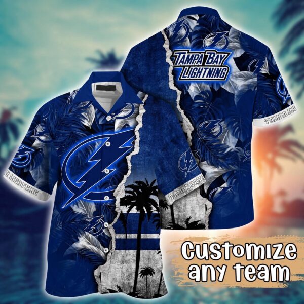 NHL Tampa Bay Lightning Palm Tree Hawaii Shirt Custom Summer Football Shirts