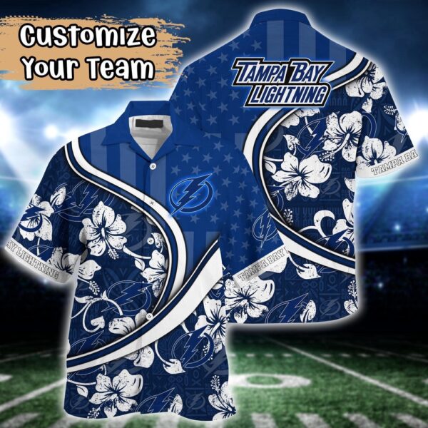 NHL Tampa Bay Lightning Summer Flower Hawaii Shirt Custom Football Shirts