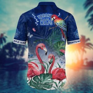 NHL Toronto Maple Leafs Flamigo Hawaii Shirt Summer Football Shirts 3