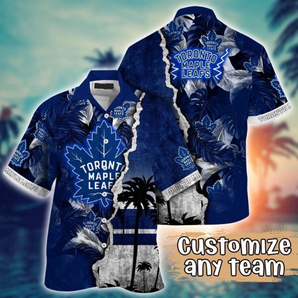 NHL Toronto Maple Leafs Palm Tree Hawaii Shirt Custom Summer Football Shirts