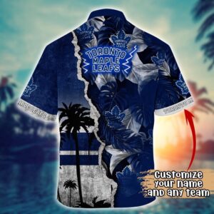 NHL Toronto Maple Leafs Palm Tree Hawaii Shirt Custom Summer Football Shirts 3