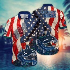 NHL Vancouver Canucks American Flag…