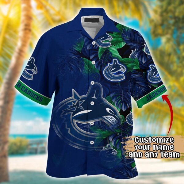 NHL Vancouver Canucks Summer Hawaii Shirt Custom Football Shirts