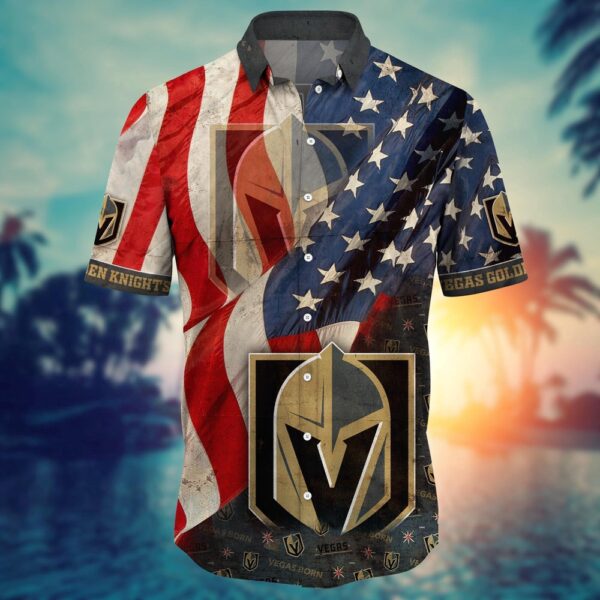 NHL Vegas Golden Knights American Flag Hawaii Shirt Summer Football Shirts