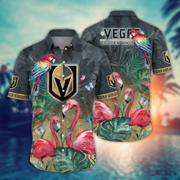 NHL Vegas Golden Knights Flamigo Hawaii Shirt Summer Football Shirts