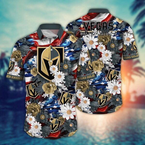 NHL Vegas Golden Knights Hawaii Shirt Independence Day Summer Shirts