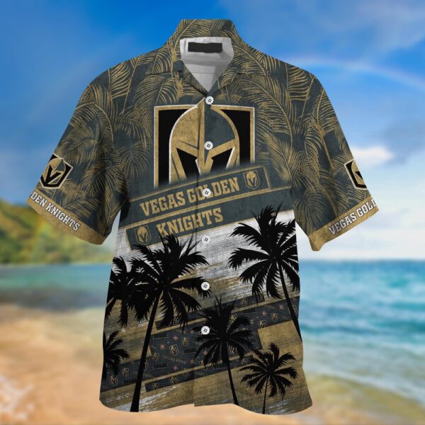 NHL Vegas Golden Knights Palm Tree Pattern Hawaii Shirt Unisex Sport Hawaii Shirt