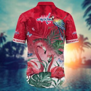 NHL Washington Capitals Flamigo Hawaii Shirt Summer Football Shirts 3