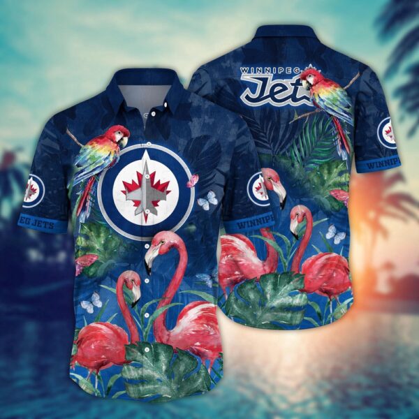 NHL Winnipeg Jets Flamigo Hawaii Shirt Summer Football Shirts