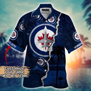 NHL Winnipeg Jets Palm Tree Hawaii Shirt Custom Summer Football Shirts 2