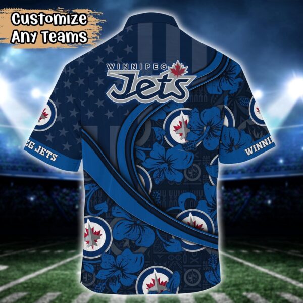 NHL Winnipeg Jets Summer Flower Hawaii Shirt Custom Football Shirts