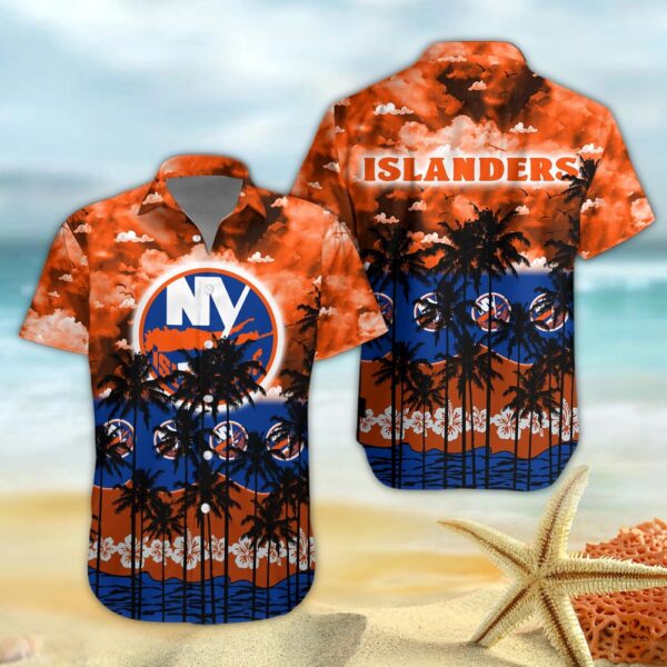 New York Islanders And Tree Hawaiian Shirt