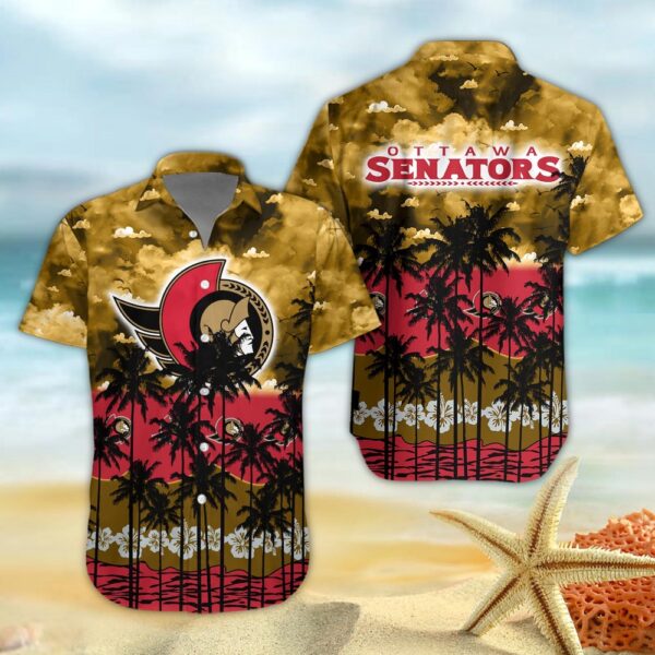 Ottawa Senators And Tree Hawaiian Shirt