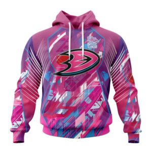 Personalized NHL Anaheim Ducks I Pink I Can Fearless Again Breast Cancer 3D Hoodie