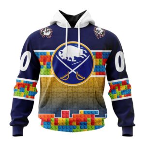 Personalized NHL Buffalo Sabres Autism Awareness Design 3D Hoodie