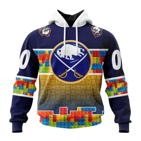 Personalized NHL Buffalo Sabres Autism Awareness Design 3D Hoodie