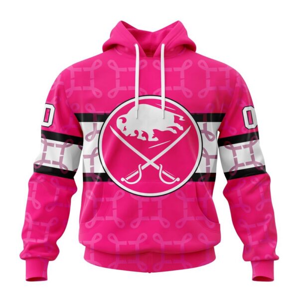 Personalized NHL Buffalo Sabres I Pink I Can In October We Wear Pink Breast Cancer 3D Hoodie