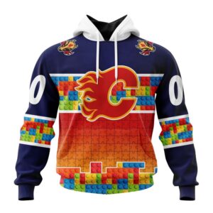 Personalized NHL Calgary Flames Autism…