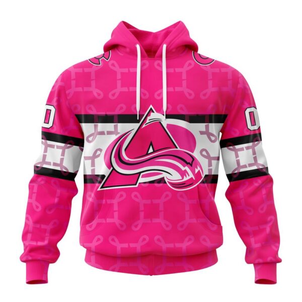 Personalized NHL Colorado Avalanche I Pink I Can In October We Wear Pink Breast Cancer 3D Hoodie