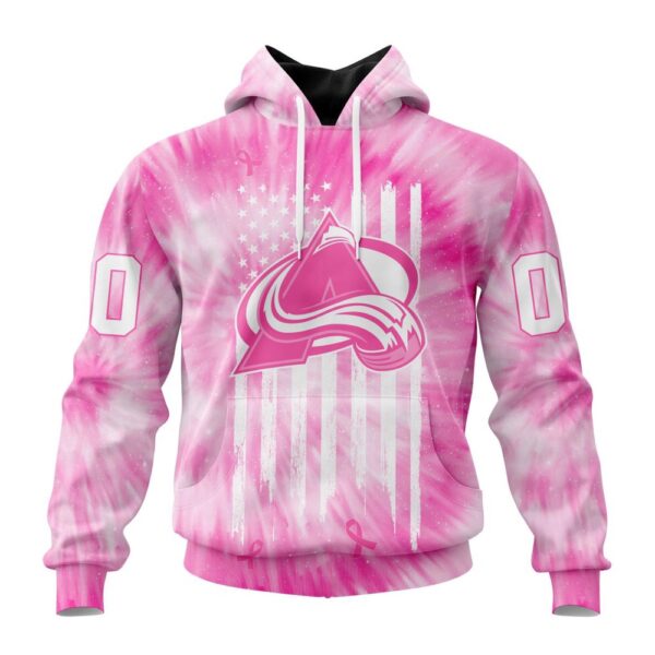 Personalized NHL Colorado Avalanche Special Pink Tie-Dye 3D Hoodie