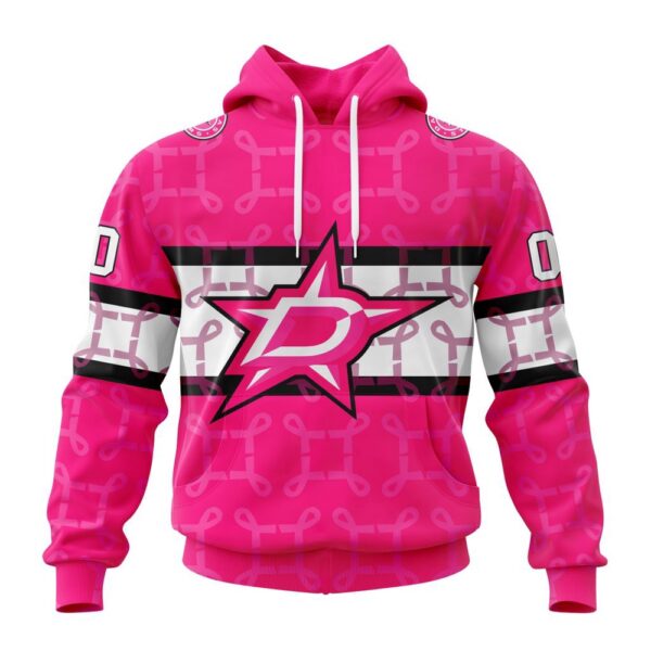 Personalized NHL Dallas Stars I Pink I Can In October We Wear Pink Breast Cancer 3D Hoodie