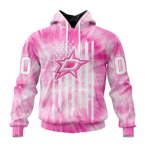 Personalized NHL Dallas Stars Special Pink Tie-Dye 3D Hoodie