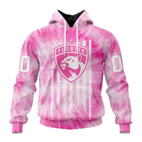 Personalized NHL Florida Panthers Special Pink Tie-Dye 3D Hoodie