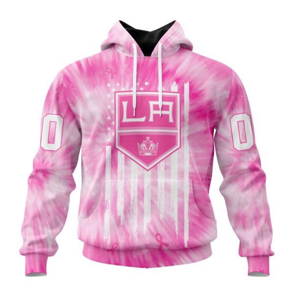 Personalized NHL Los Angeles Kings Special Pink Tie-Dye 3D Hoodie