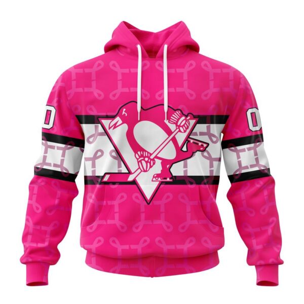 Personalized NHL Pittsburgh Penguins I Pink I Can In October We Wear Pink Breast Cancer 3D Hoodie