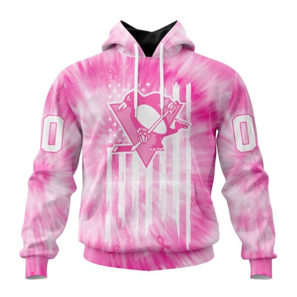 Personalized NHL Pittsburgh Penguins Special Pink Tie-Dye 3D Hoodie