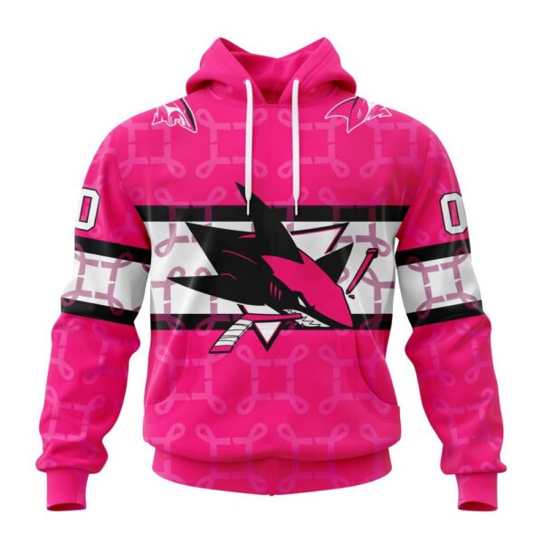 Personalized NHL San Jose Sharks I Pink I Can In October We Wear Pink Breast Cancer 3D Hoodie