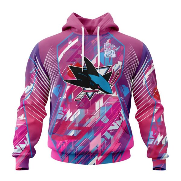 Personalized NHL San Jose Sharks I Pink I CanFearless Again Breast Cancer Unisex Tshirt