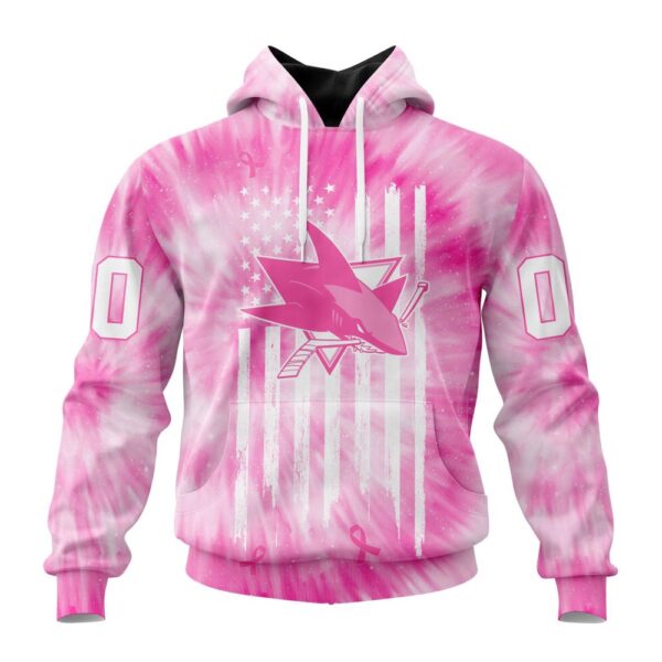 Personalized NHL San Jose Sharks Special Pink Tie-Dye 3D Hoodie