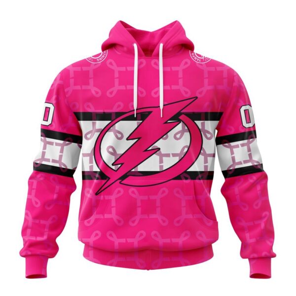 Personalized NHL Tampa Bay Lightning I Pink I Can In October We Wear Pink Breast Cancer 3D Hoodie