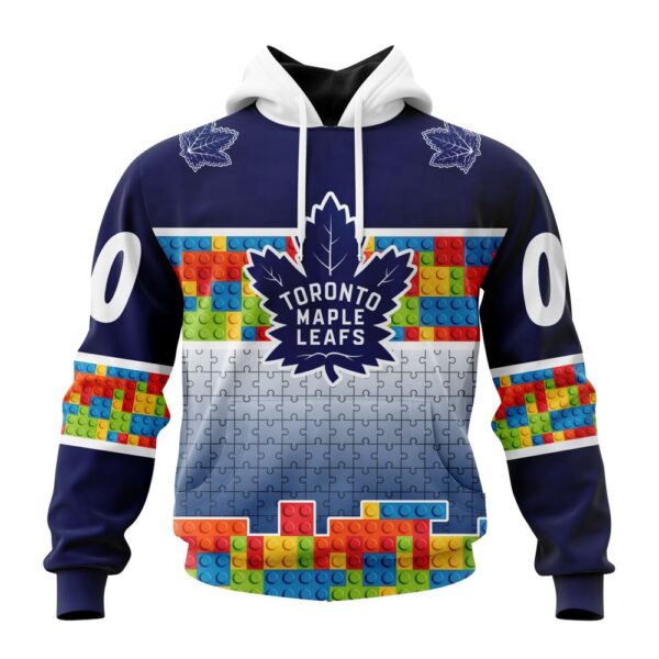 Personalized NHL Toronto Maple Leafs Autism Awareness Design 3D Hoodie