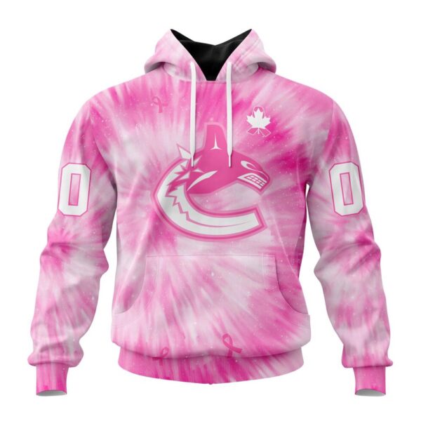 Personalized NHL Vancouver Canucks Special Pink Tie-Dye 3D Hoodie