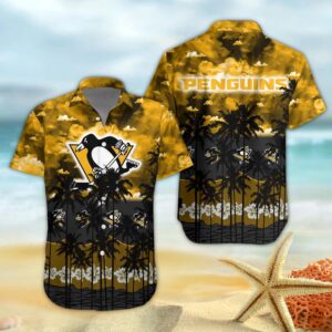 Pittsburgh Penguins And Tree Hawaiian…