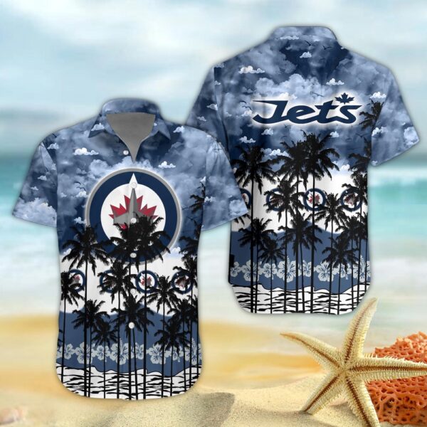 Winnipeg Jets And Tree Hawaiian Shirt