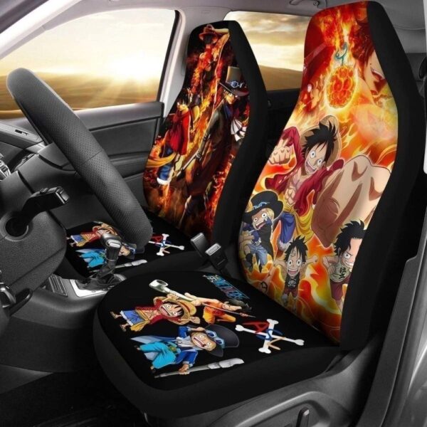 Asl Pirates Crew One Piece Anime Car Seat Covers