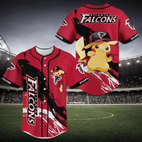 Atlanta Falcons NFL Baseball Jersey Shirt