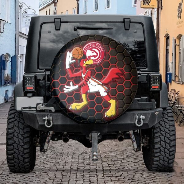 Atlanta Hawks NBA Mascot Spare Tire Cover Gift For Campers